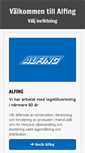 Mobile Screenshot of alfing.se